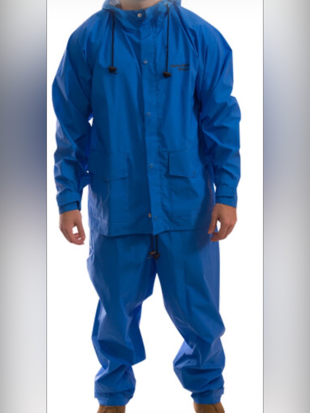 TINGLEY 100% WATERPROOF Men's Blue 2 piece Rain suit